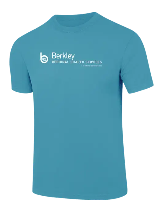 Comfort Colors 6.1 oz Sapphire Heavyweight Ring Spun T-Shirt w/Berkley RSS logo