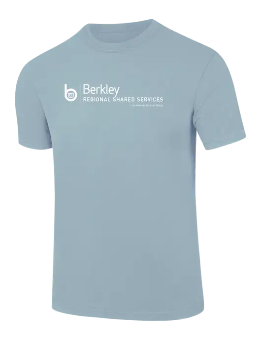Comfort Colors 6.1 oz Light Blue Heavyweight Ring Spun T-Shirt w/Berkley RSS logo