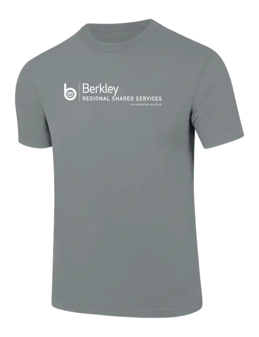 Comfort Colors 6.1 oz Medium Grey Heavyweight Ring Spun T-Shirt w/Berkley RSS logo