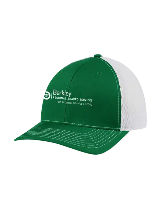 Richardson Adjustable Snapback Original 112 Trucker Cap Kelly w/White Mesh w/Berkley RSS logo