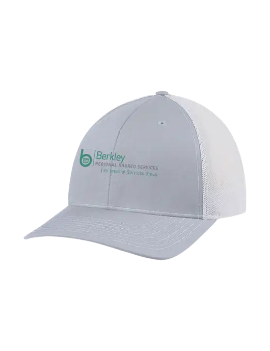 Richardson Adjustable Snapback Original 112 Trucker Cap Light Heather Grey w/White Mesh w/Berkley RSS logo