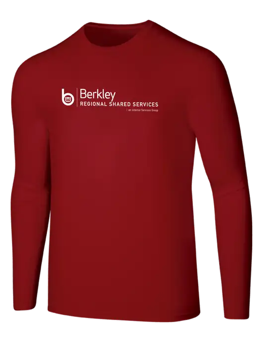 Seriously Soft Red Long Sleeve T-Shirt w/Berkley RSS logo