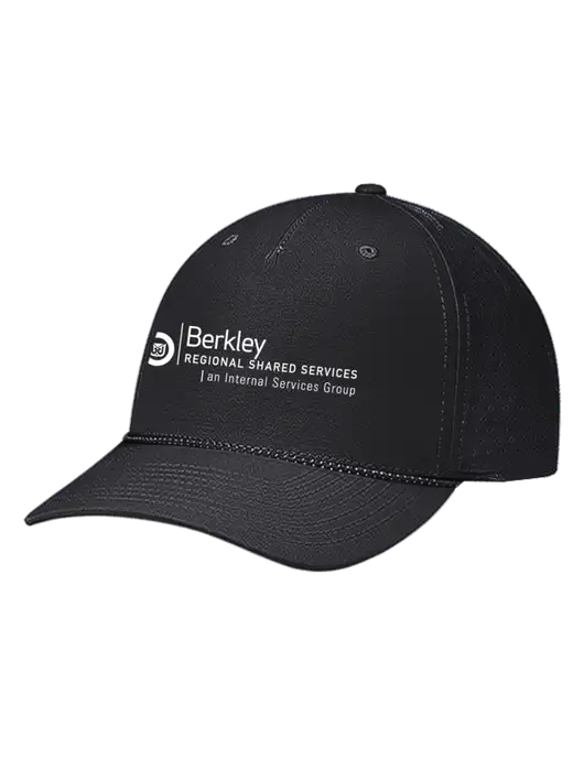 Richardson Laser Perf Performance Black/Black-Grey Rope Cap w/Berkley RSS logo