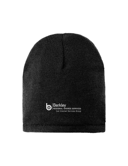 Black Fleece-Lined Beanie Cap w/Berkley RSS logo