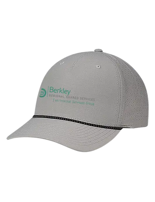 Richardson Laser Perf Performance Light Grey/Black-Grey Rope Cap w/Berkley RSS logo