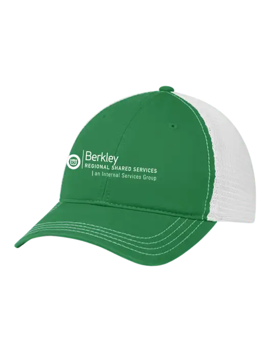 Richardson 111 Garment Washed Trucker Cap Kelly w/White Mesh w/Berkley RSS logo