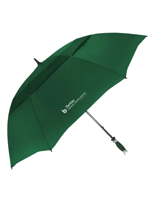 Dark Green Vented Typhoon Tamer Golf Umbrella w/Berkley RSS logo