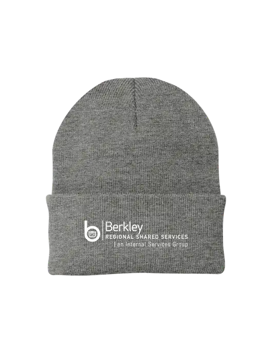 Medium Grey Heather Knit Cap w/Berkley RSS logo