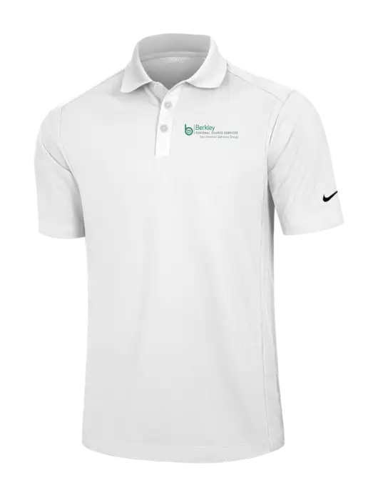 Nike White Dri-FIT Classic Polo w/Berkley RSS logo