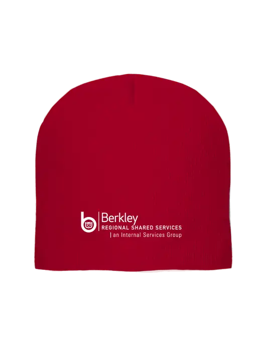 Solid Red Element Knit Beanie w/Berkley RSS logo