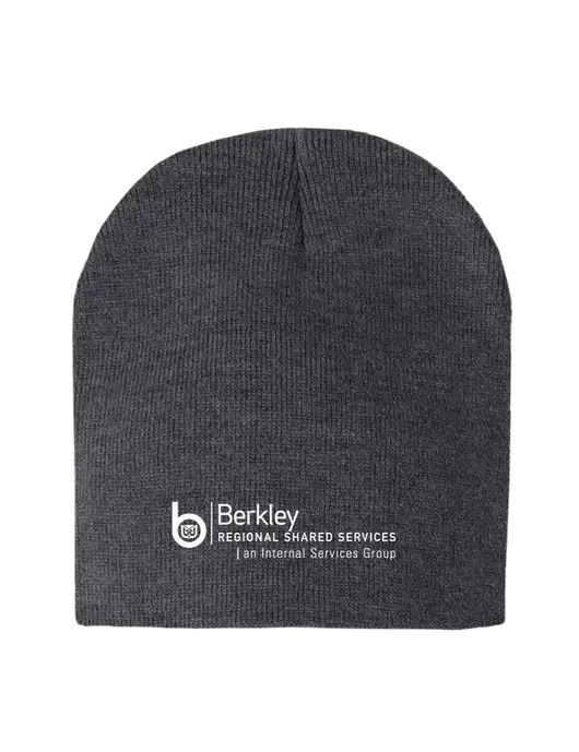 Charcoal Heather Element Knit Beanie w/Berkley RSS logo