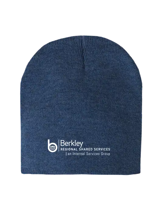 Dark Royal Heather Element Knit Beanie w/Berkley RSS logo