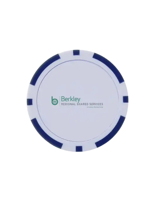 Dark Royal Poker Chip Ball Marker w/Berkley RSS logo