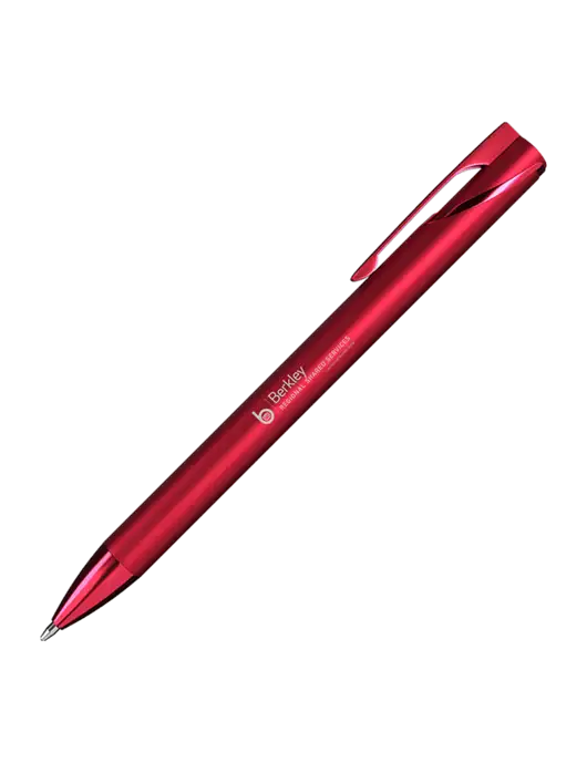 Red HyperNova Ballpoint Pen - Black Ink w/Berkley RSS logo