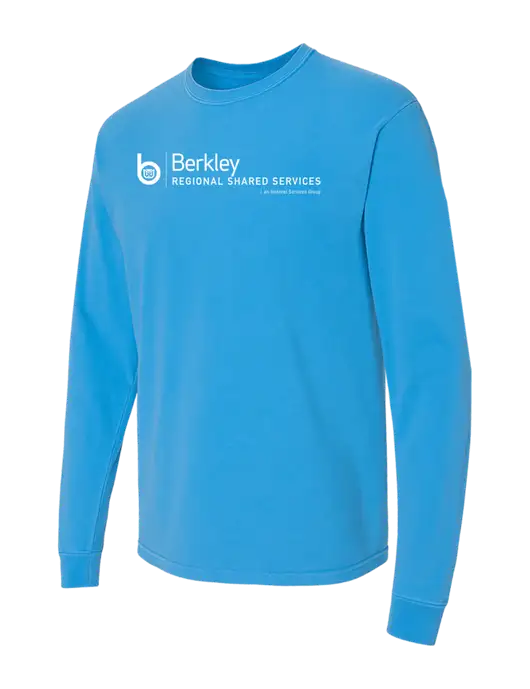 Comfort Colors Garment-Dyed Royal  Heavyweight Long Sleeve T-Shirt w/Berkley RSS logo