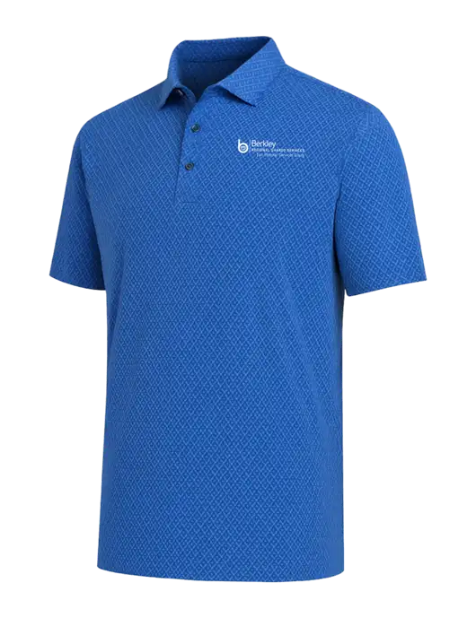 Callaway All-Over Stitched Royal Chev Polo  w/Berkley RSS logo