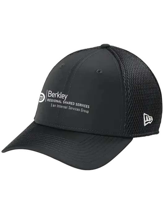 New Era 39THIRTY Performance Stretch Charcoal Grey Mesh Cap w/Berkley RSS logo