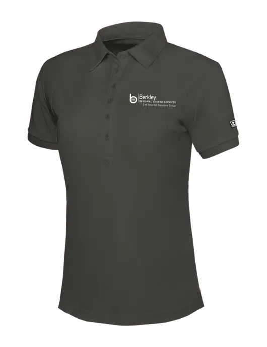 OGIO Womens Dark Grey Jewel Polo w/Berkley RSS logo