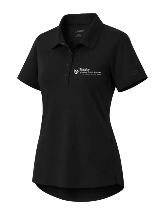 OGIO Womens Envision Black Polo w/Berkley RSS logo