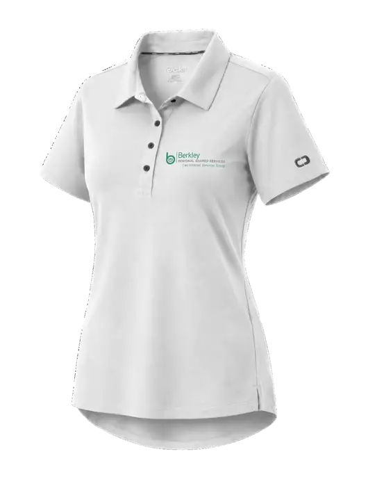 OGIO Womens Envision White Polo w/Berkley RSS logo