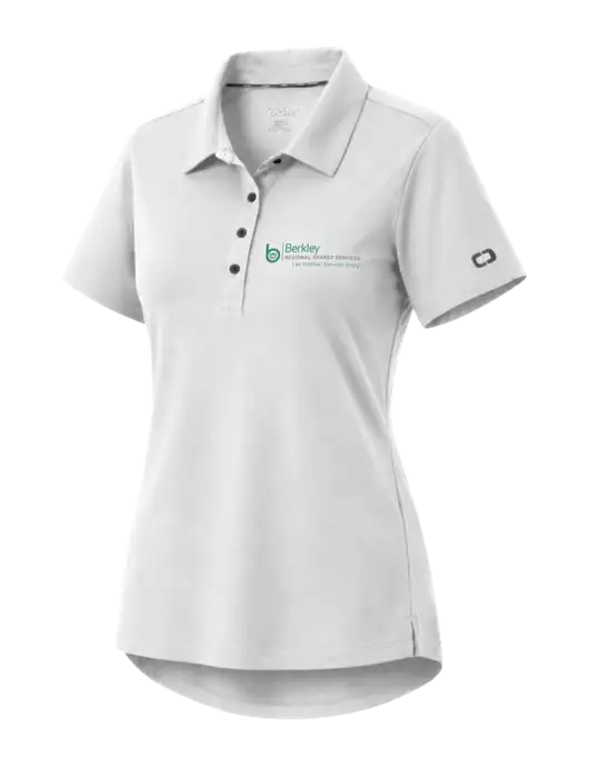 OGIO Womens Envision White Polo w/Berkley RSS logo