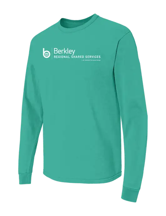 Comfort Colors Garment-Dyed Kelly Green Heavyweight Long Sleeve T-Shirt w/Berkley RSS logo