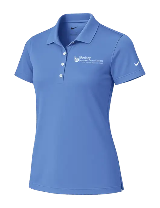 Nike Womens Light Blue Tech Basic Dri-FIT Polo
 w/Berkley RSS logo