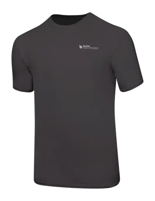 Ring Spun Charcoal 4.5 oz T-Shirt w/Berkley RSS logo