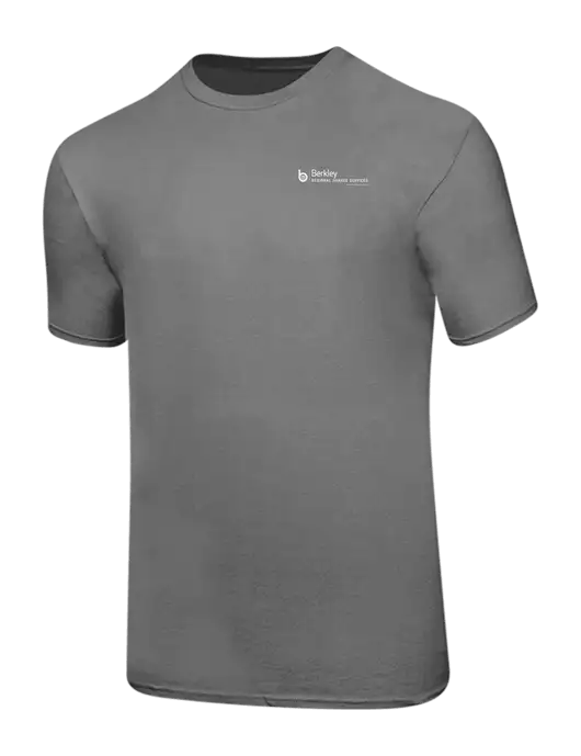 Ring Spun Medium Grey 4.5 oz T-Shirt w/Berkley RSS logo