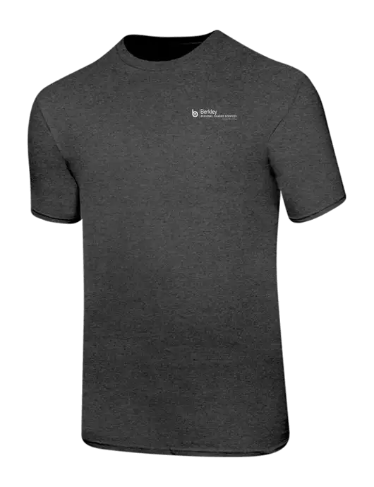 Ring Spun Dark Heather Grey 4.5 oz T-Shirt w/Berkley RSS logo