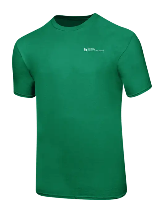 Ring Spun Kelly Green 4.5 oz T-Shirt w/Berkley RSS logo