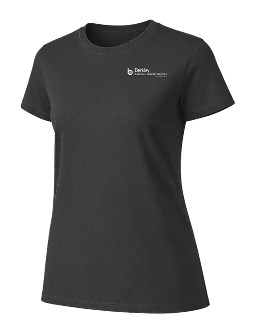 Womens Ring Spun Charcoal 4.5 oz T-Shirt w/Berkley RSS logo