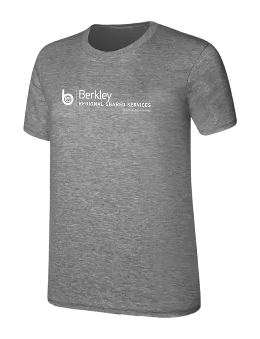 Womens Ring Spun Light Grey Heather 4.5 oz T-Shirt w/Berkley RSS logo