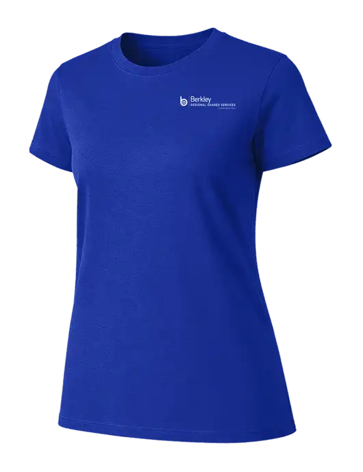 Womens Ring Spun Royal 4.5 oz T-Shirt w/Berkley RSS logo