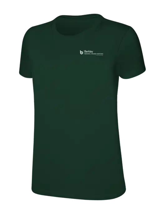 Womens Ring Spun Forest Green 4.5 oz T-Shirt w/Berkley RSS logo